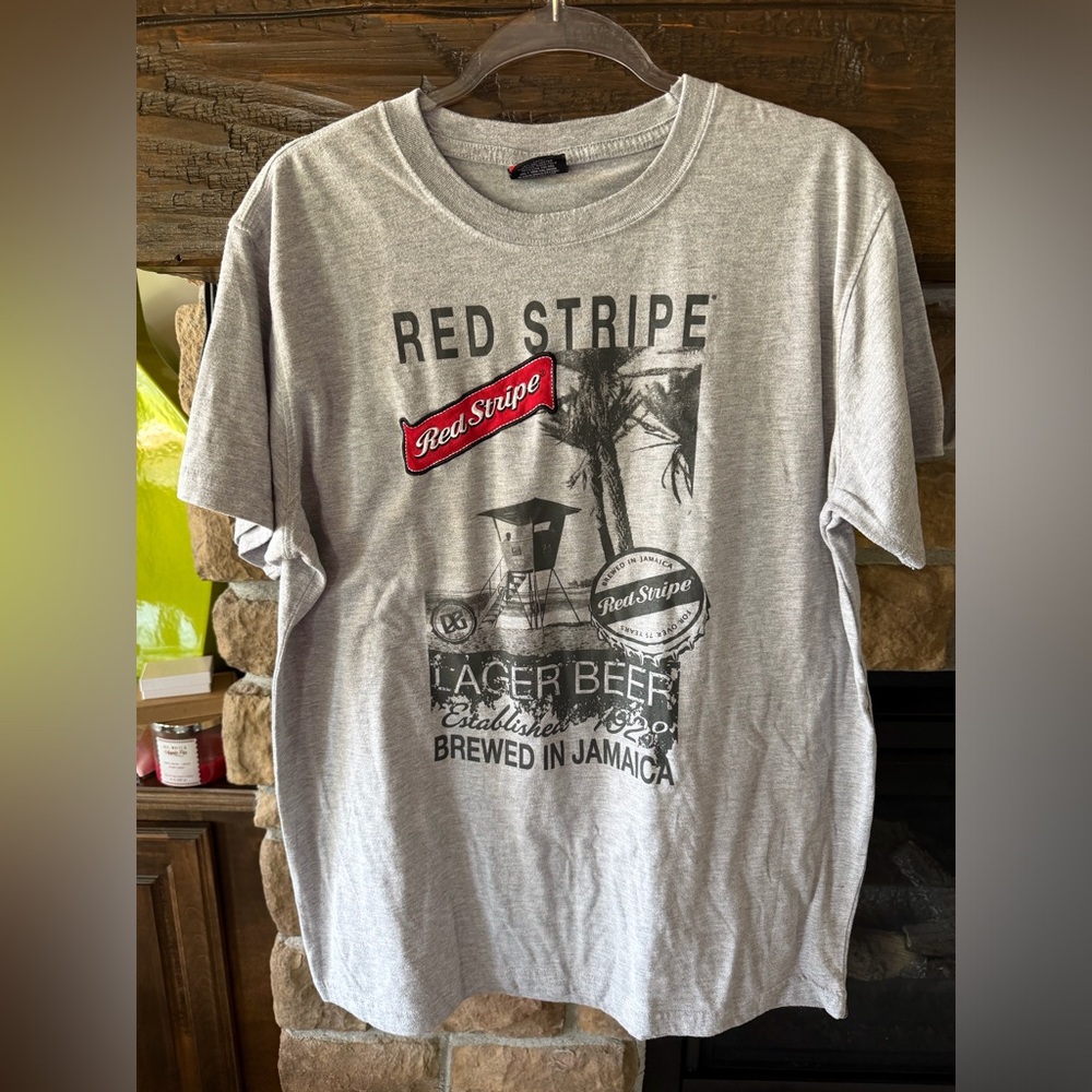 Red Stripe Jamaican Beer Tee Shirt